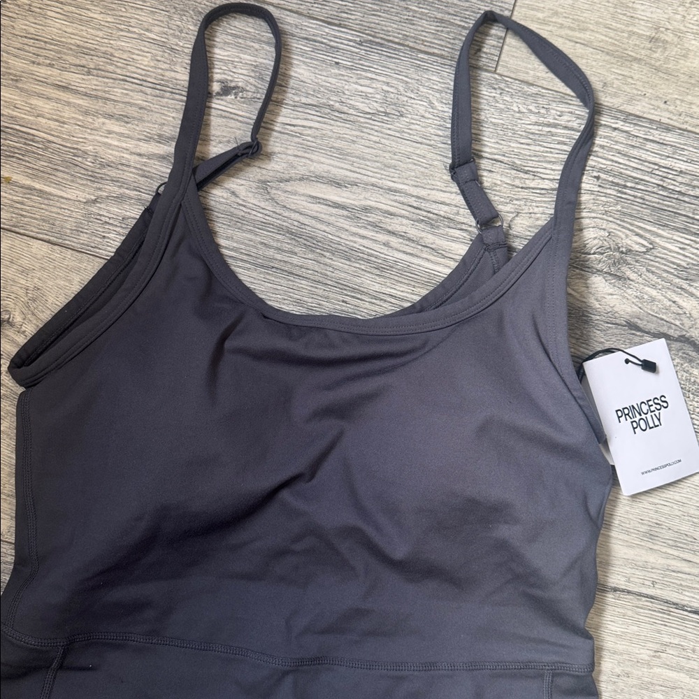 Princess Polly Black Sports Bra Tank with Adjustable Straps - Picture 6 of 7